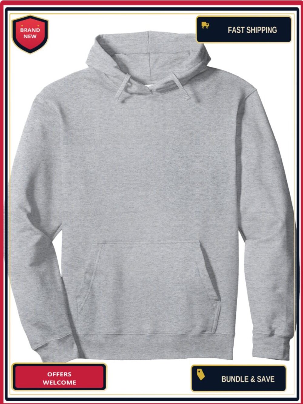 Japanese Anime Pullover Hoodie Classic Fit Kangaroo Pocket